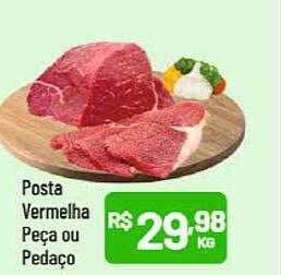 Supermercados Goes Posta vermelha peça ou pedaço oferta