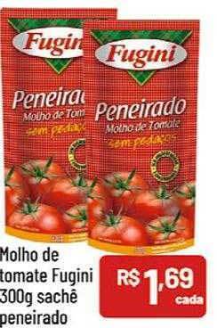 Supermercados Goes Molho de tomate fugini peneirado oferta
