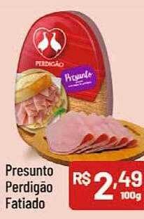 Supermercados Goes Presunto perdigão fatiado oferta