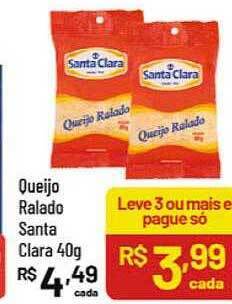 Supermercados Goes Queijo ralado santa clara oferta