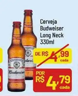 Supermercados Goes Cerveja budweiser long neck oferta