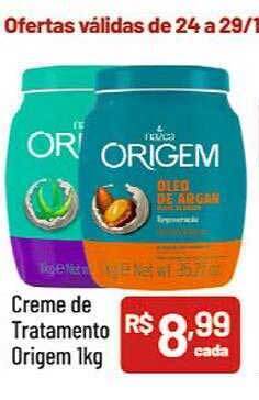 Creme de tratamento origem