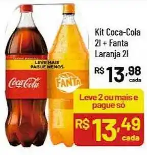 Supermercados Goes Kit coca-cola + fanta laranja oferta