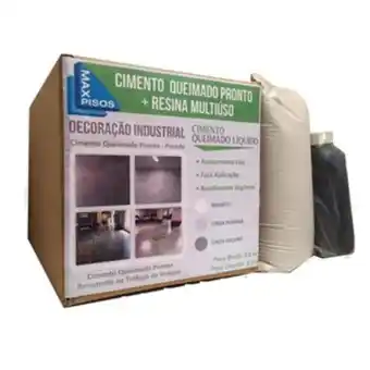 Leroy Merlin Cimento queimado pronto piso maxpisos cor cinza escuro + resina multiuso rendimento estimado 5m2/1mm oferta