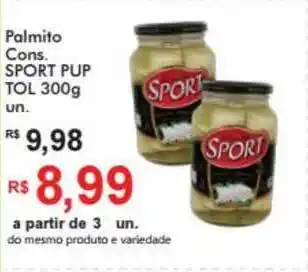 Palmito Cons. Sport Pup Tol 300g