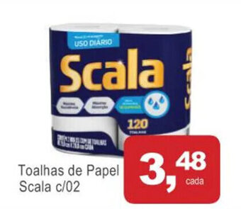 Mineirão Atacarejo Toalhas de Papel Scala c/02 oferta