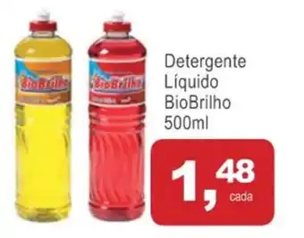 Mineirão Atacarejo Detergente Liquido BioBrilho 500ml oferta