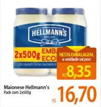 Atacadão Maionese Hellmann's 2x500g oferta