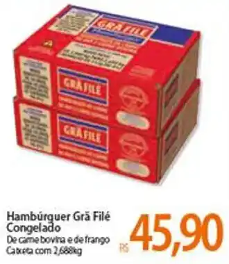 Atacadão Hamburguer Gra File Cong. oferta
