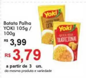 Supermercados Koch Batata Palha Yoki 105g/100g oferta