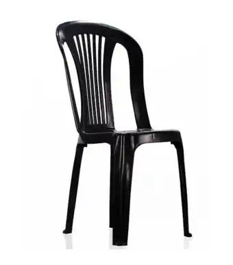Freitas Varejo Cadeira bistrô de plástico preto útil bazar 13 oferta