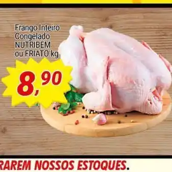 Amarelinha supermercados Frango inteiro congelado oferta