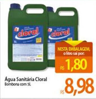 Atacadão Agua Sanitaria Cloral 5L oferta