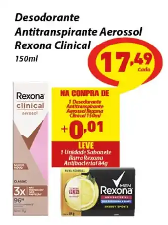 Cometa Supermercados Desodorante Antitranspirante Aerossol Rexona Clinical oferta