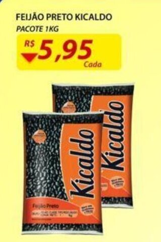 Assaí Atacadista Feijao preto Kicaldo 1kg oferta