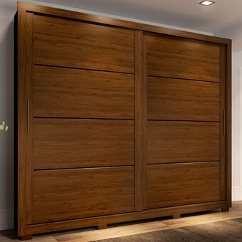 Gazin Guarda-roupa casal 2 portas correr 4 gavetas palace henn roupeiro oferta