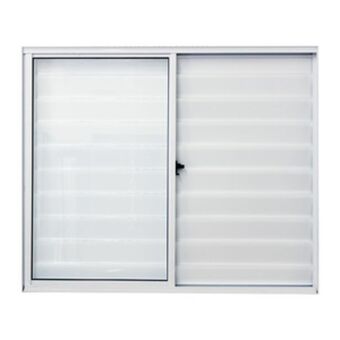 Leroy Merlin Janela veneziana de correr alumínio pintado branco 1,00x1,50m linha fortline atlântica oferta