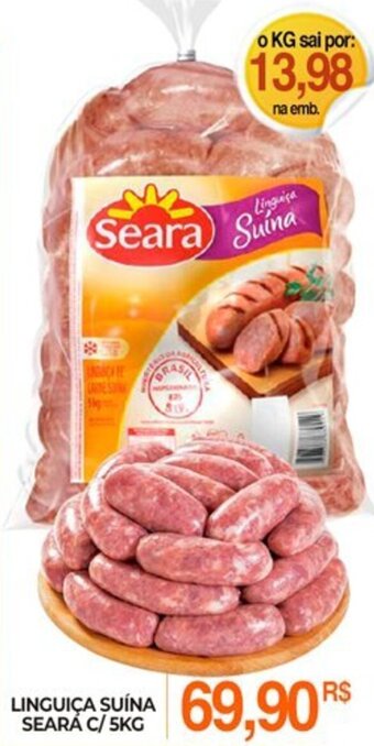 Mercadão Atacadista Linguica Suina Seara c/ 5kg oferta