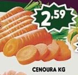 Supermercados Cristal Cenoura 1kg oferta