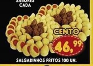 Supermercados Cristal Salgadinhos Fritos 100 un oferta
