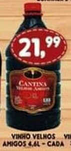 Supermercados Cristal Vinho Velhos Amigos 4.6L - cada oferta