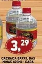 Supermercados Cristal Cachaca Barril Das Minas 470ml cada oferta