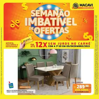 Macavi Mesa 6 Cadeiras oferta
