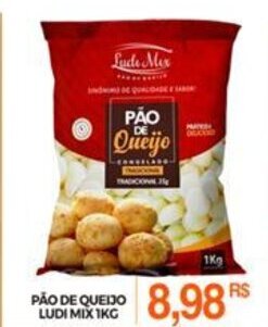 Mercadão Atacadista Pao de Queijo Ludi Mix 1kg oferta