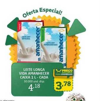 Cooper Leite longa vida amanhecer oferta