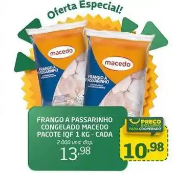 Cooper Frango a passarinho congelado macedo oferta