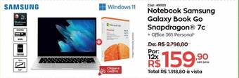 Ibyte Notebook samsung galaxy book go snapdragon 7c oferta