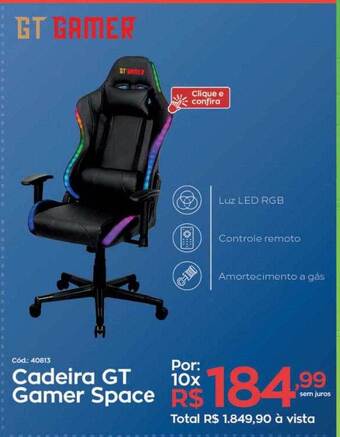 Ibyte Cadeira gt gamer space oferta