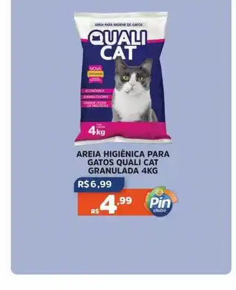 Areia higiênica para gatos quali cat granulada