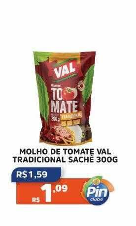 Pinheiro Supermercado Molho de tomate val tradicional oferta
