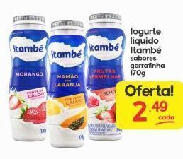 Supermercados Princesa Iogurte líquido itambé 170g oferta