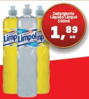 Tenda Atacado Detergente líquido limpol 500ml oferta