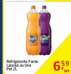 Tenda Atacado Refrigerante fanta laranja e uva pet 2l oferta