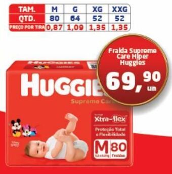 Tenda Atacado Fralda supreme care hiper huggies oferta
