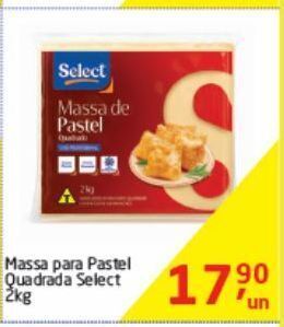 Tenda Atacado Massa para pastel quadrada select 2kg oferta