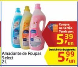 Tenda Atacado Amaciante de roupas select 2l oferta