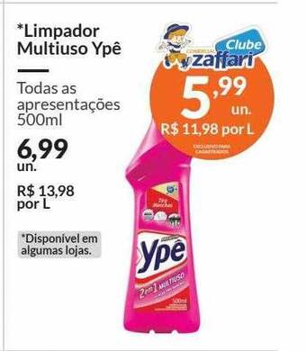Zaffari Limpador multiuso ypê oferta