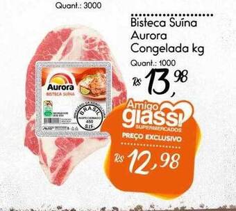Giassi Supermercados Bisteca suína aurora congelada kg oferta