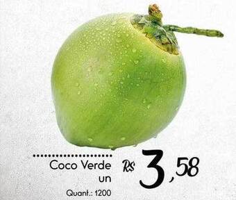 Giassi Supermercados Coco verde un oferta