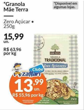 Zaffari Granola mãe terra oferta