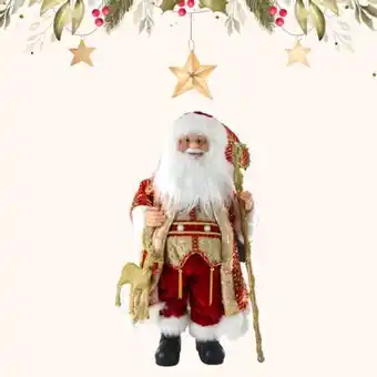 Casa Freitas Papai noel em poliéster 60cm bt01179 dcasa oferta