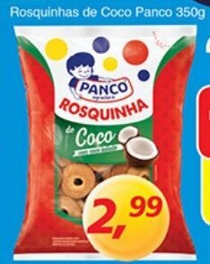 Supermercados Guanabara Rosquinhas de Coco Panco 350g oferta