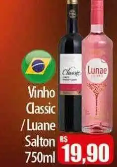 Proença Supermercados Vinho classic luane salton oferta