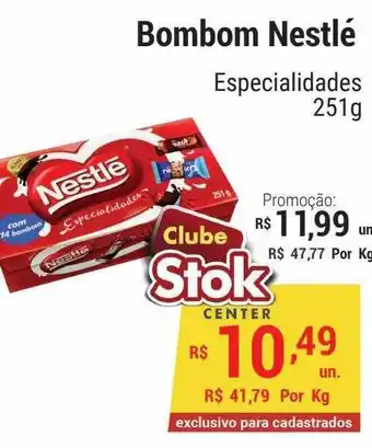 Stok Center Bombom nestlé oferta
