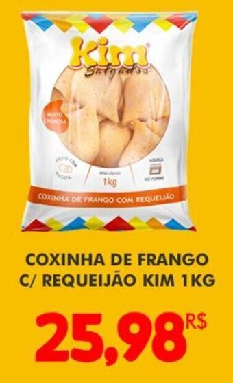 Mercadão Atacadista Coxinha de Frango c/ Requeijao Kim 1kg oferta