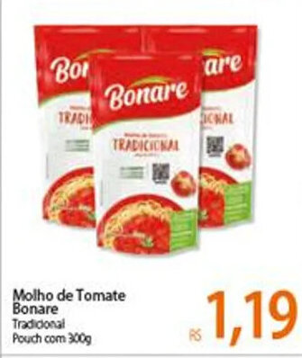 Atacadão Molho de Tomate Bonare 300g oferta